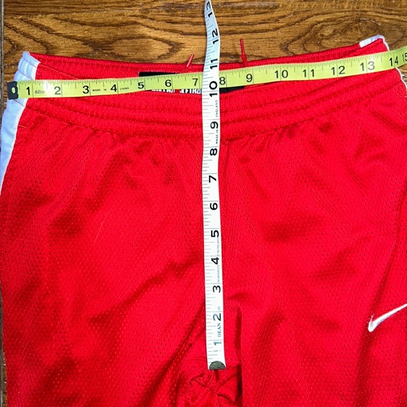 NIKE❤️BASKETBALL MESH Women’s PANTS Drawstring Red & White Medium (8-10) - Picture 7 of 15
